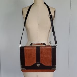 VTG Faux Leather Briefcase